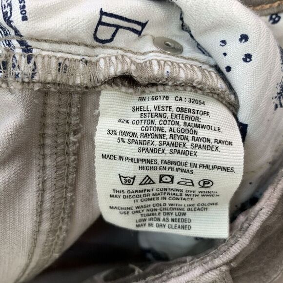 Anthropologie Pilcro Camouflage Velvet Jeans Grey Brown Size 24 High Rise Skinny - Picture 7 of 9